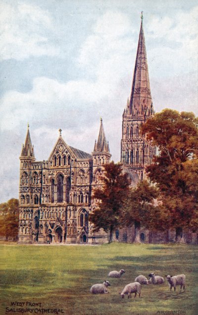 Salisbury Cathedral, West front by Alfred Robert Quinton